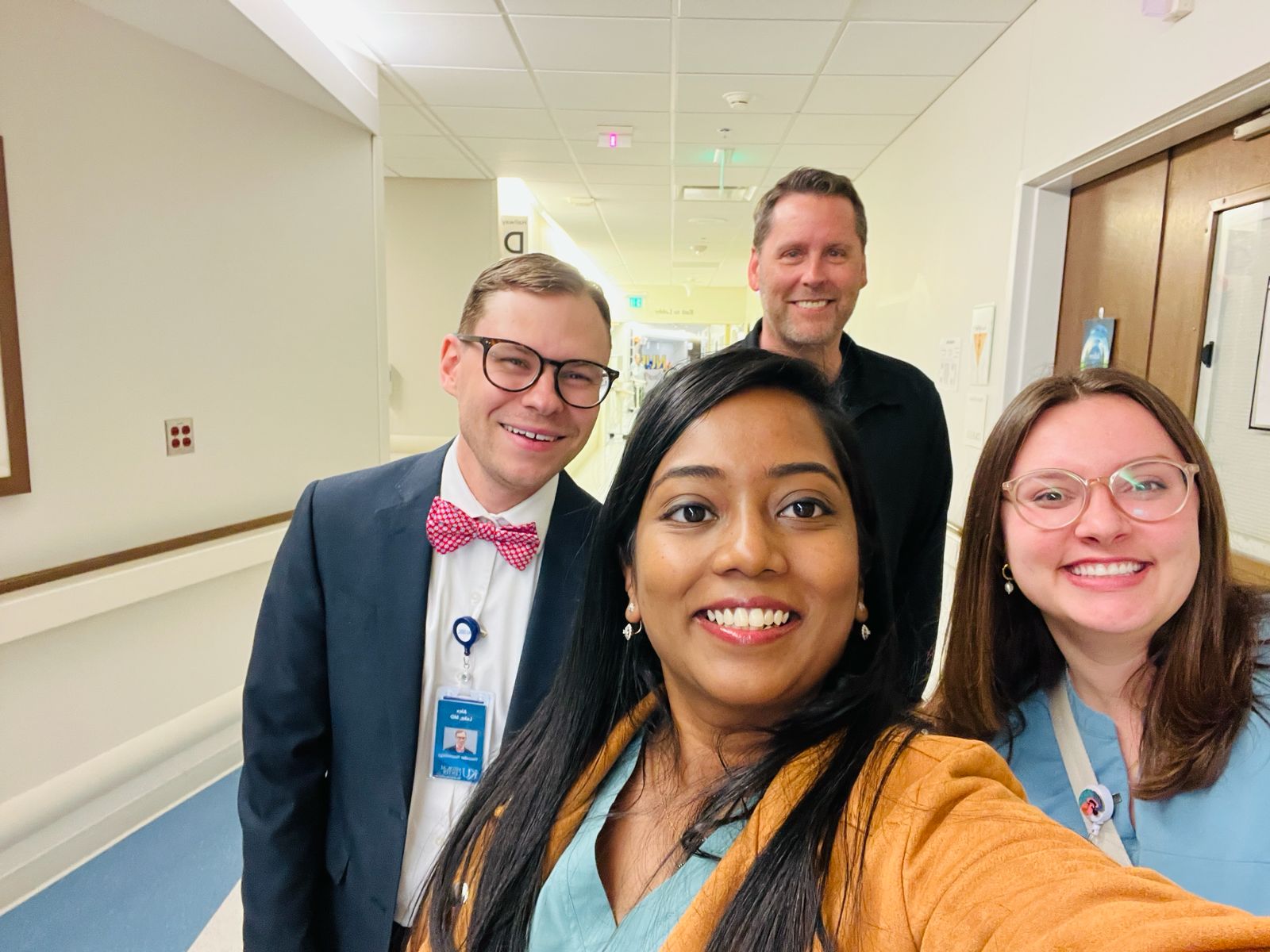 Dr. Siphora with the international clinical team